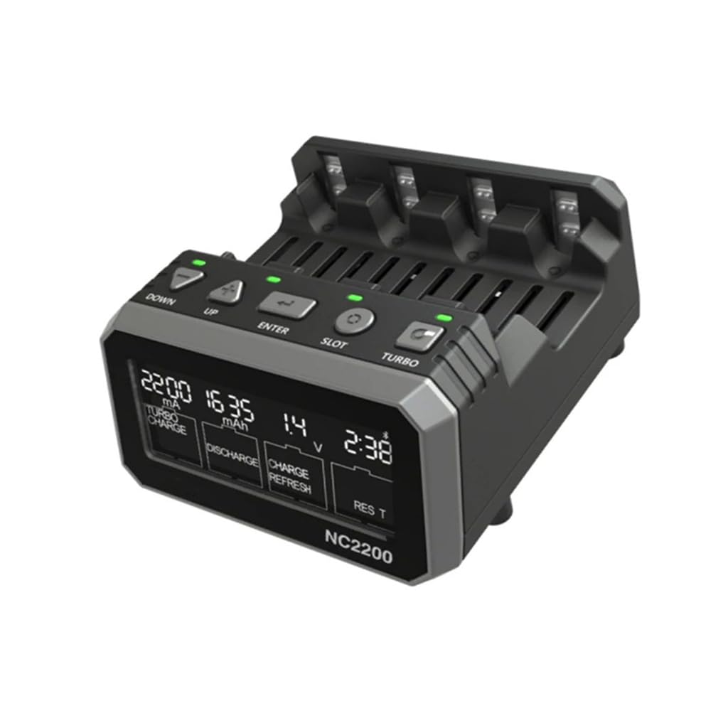 Amazon.co.jp: NC2200 DC 12V/2.0A 入力 4スロット 単3形単4電池充電器